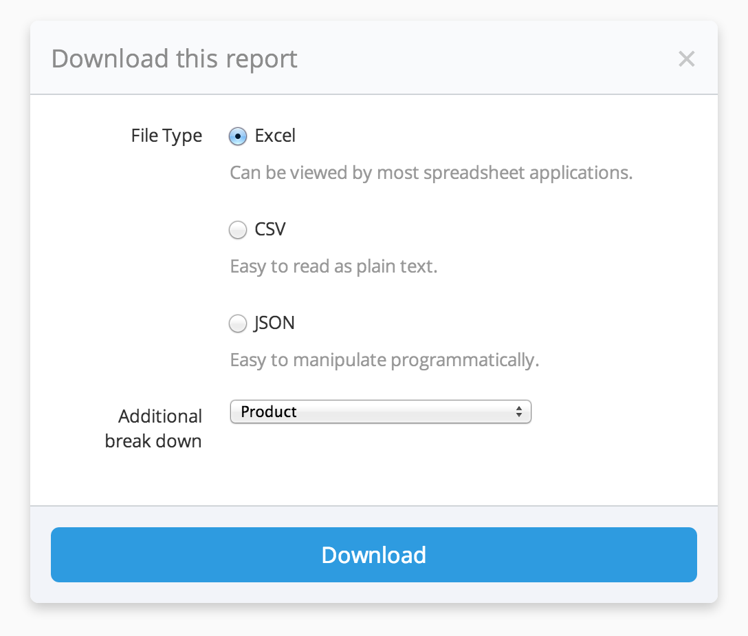 Export to Excel