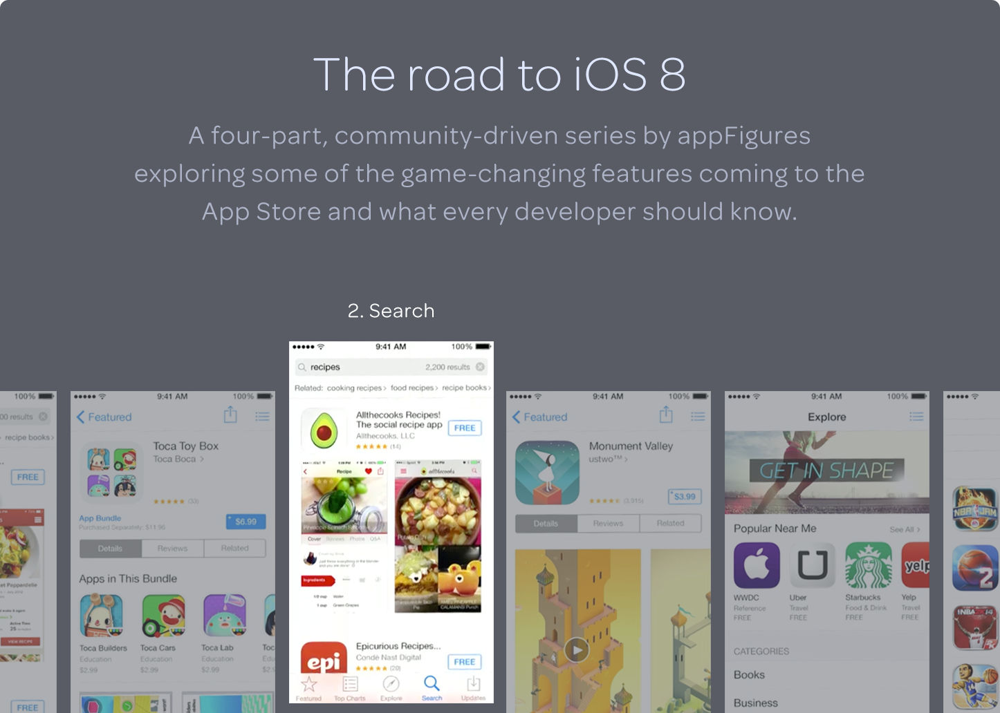 The Road To iOS8: Improved Search - by appFigures w/ Ouriel Ohayon