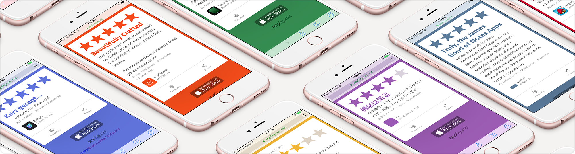 App store reviews are easy to share with Review Cards from appFigures