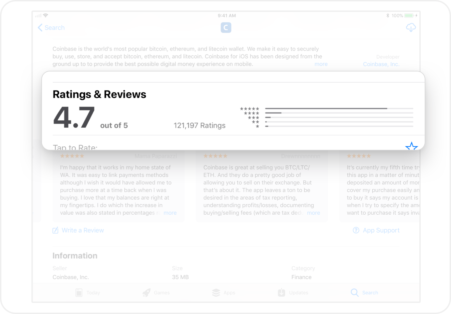 Track app ratings with Appfigures