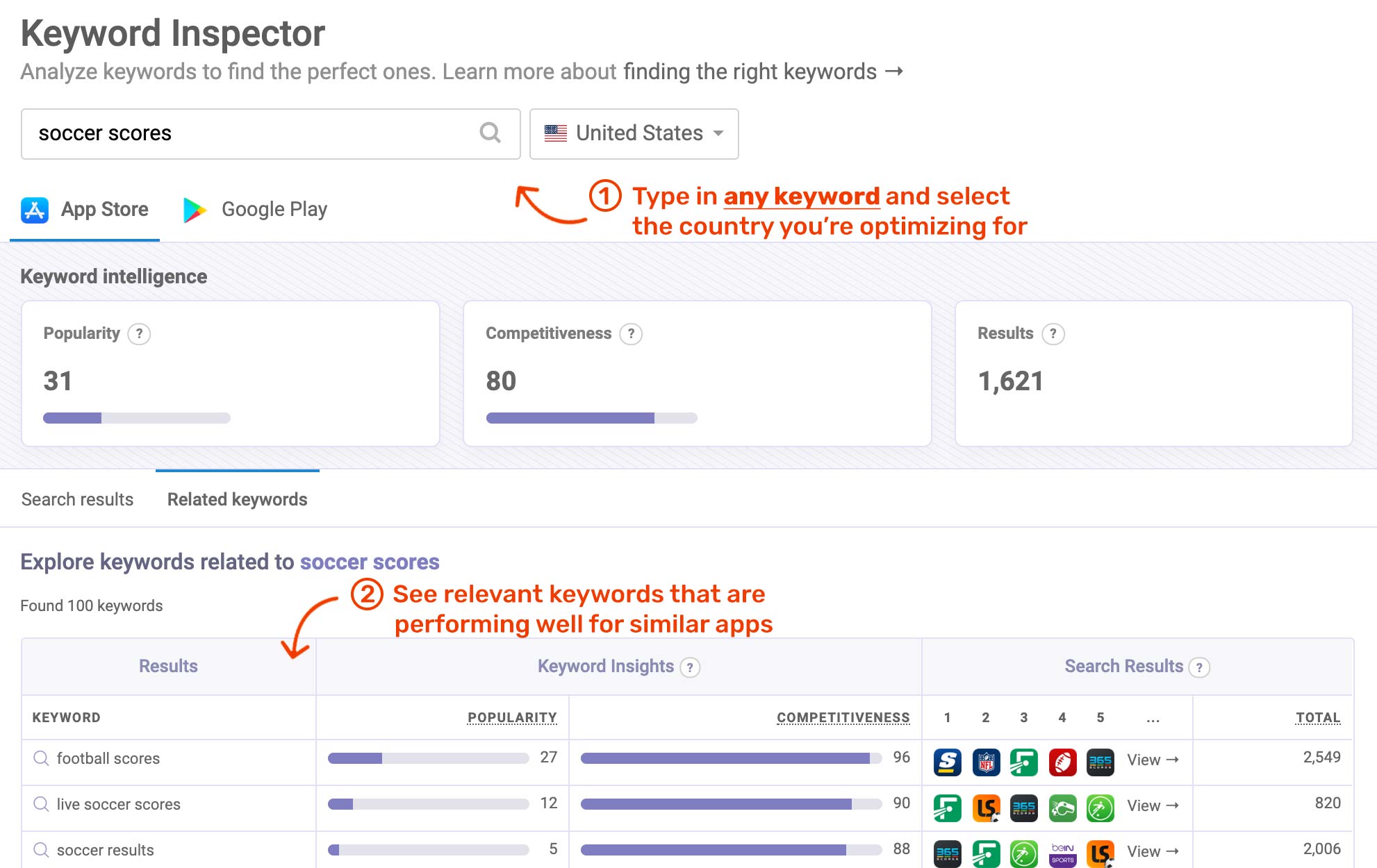 ASO keyword tools